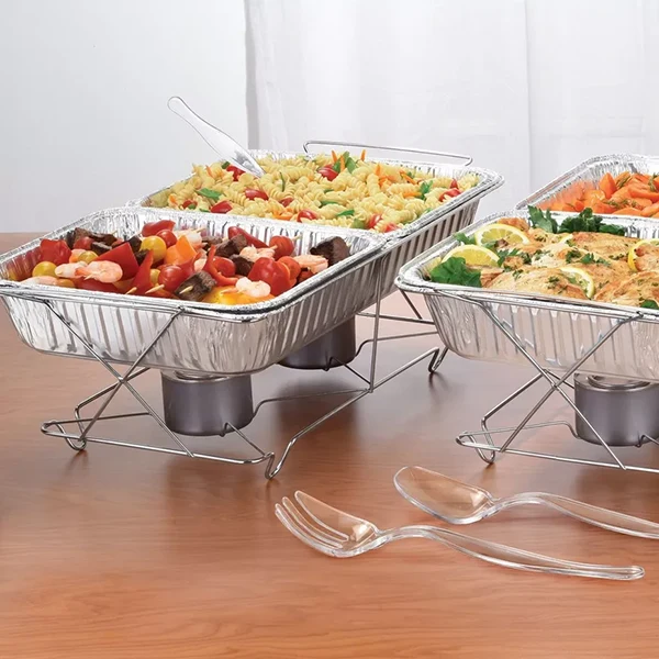 Disposable Tin Foil Trays Food Packaging Aluminium Container Disposable Aluminum Tray