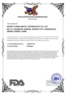 FDA Qualification Certification