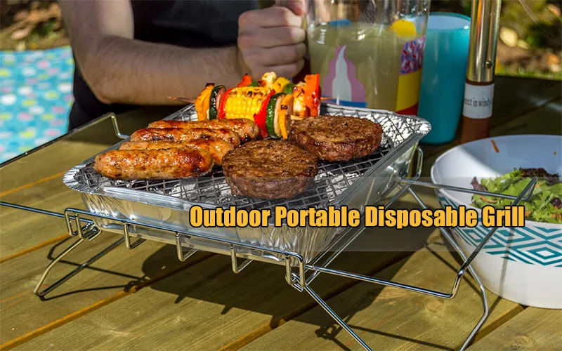 outdoor portable disposable grill