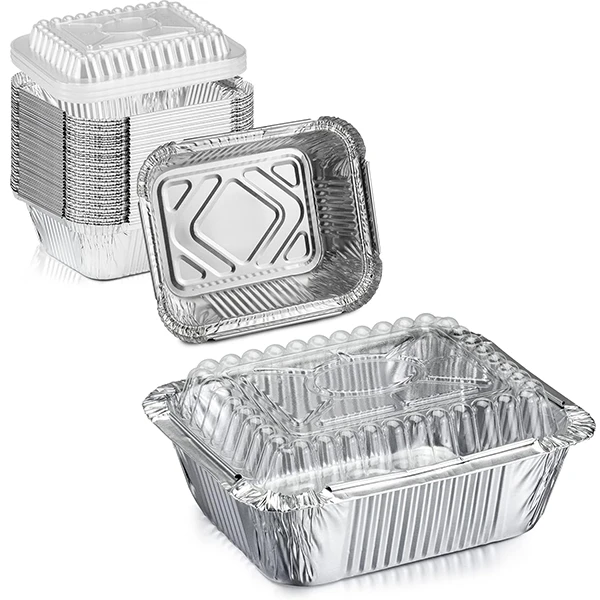 oblong aluminum foil container