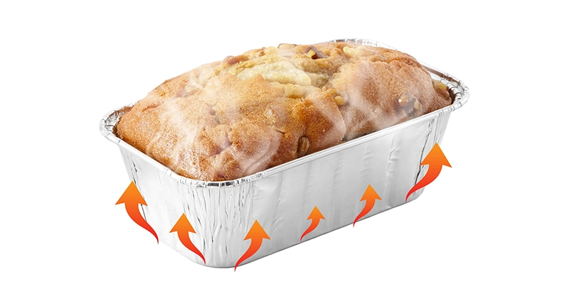 aluminum foil loaf bread pam