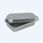 airline aluminum smooth wall foil container with foil lids