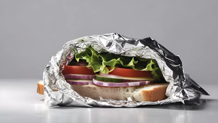 Wrap A Sandwich In Aluminum Foil