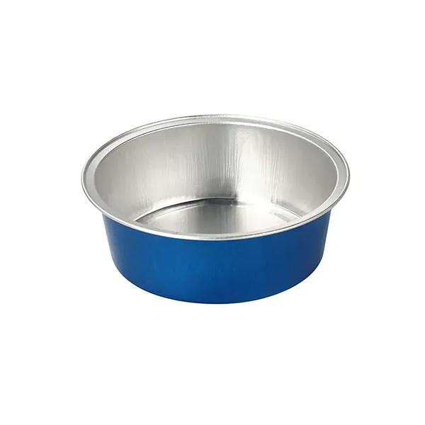 deep blue disposable aluminum foil cups