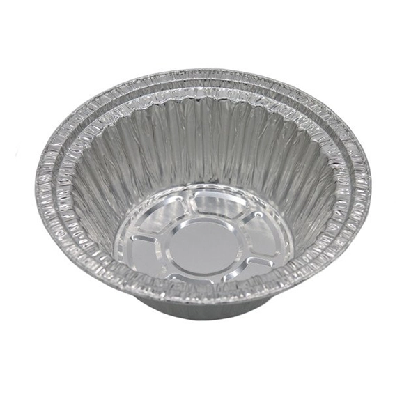 Round aluminum foil takeaway box