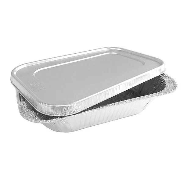 quarter foil container for food