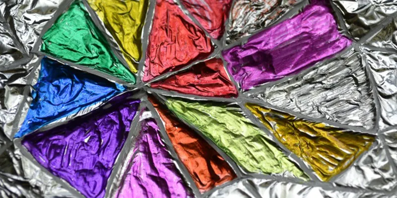 Coloring Aluminum Foil
